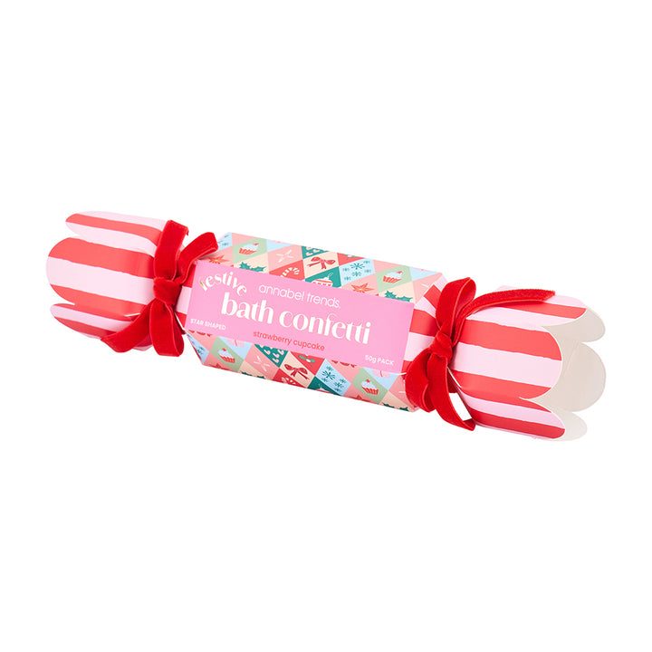 Annabel Trends Festive Bon bon Bath confetti - Strawberry Cupcake scented