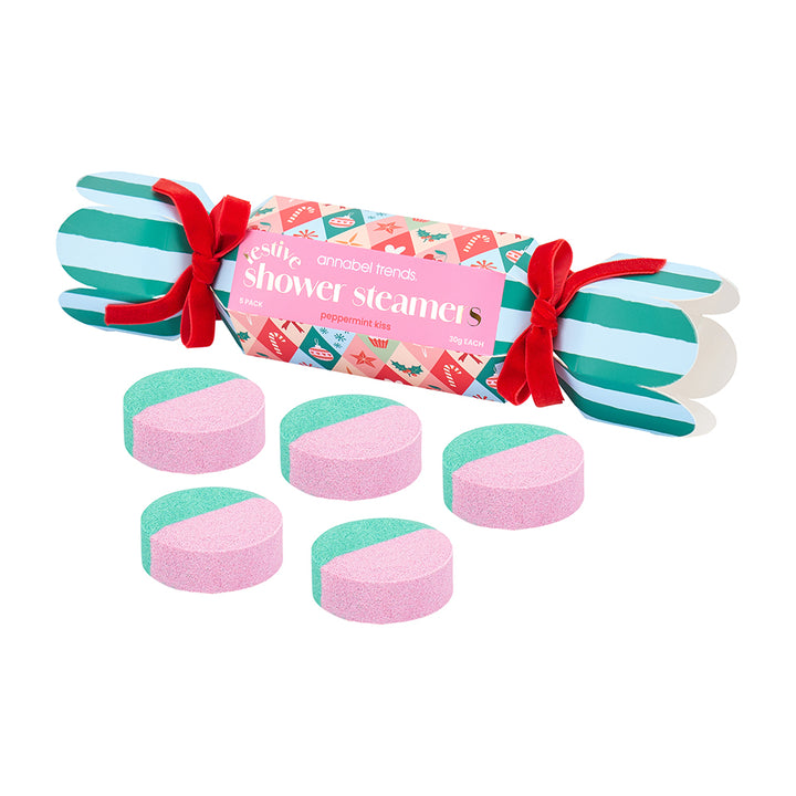 Annabel Trends Festive Shower Steamers - 5 pack - Peppermint Kiss