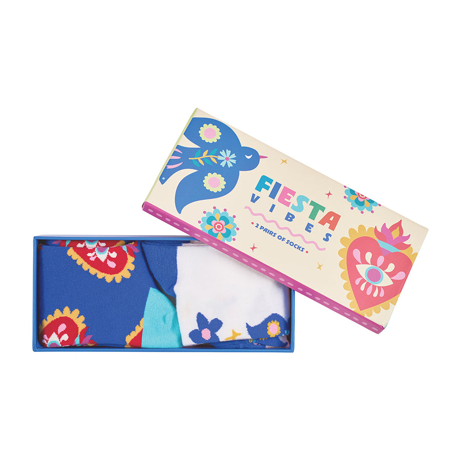 Annabel Trends Boxed socks in Fiesta Vibes - 2 pairs