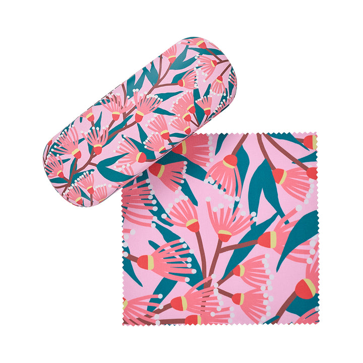 Annabel Trends Glasses Case Combo with Cleaning Cloth in Blossom Branches