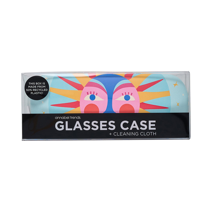 Annabel Trends Glasses Case Combo with Cleaning Cloth in Fiesta Sun