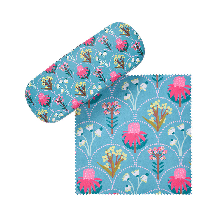 Annabel Trends Glasses Case Combo with Cleaning Cloth in Wildflower