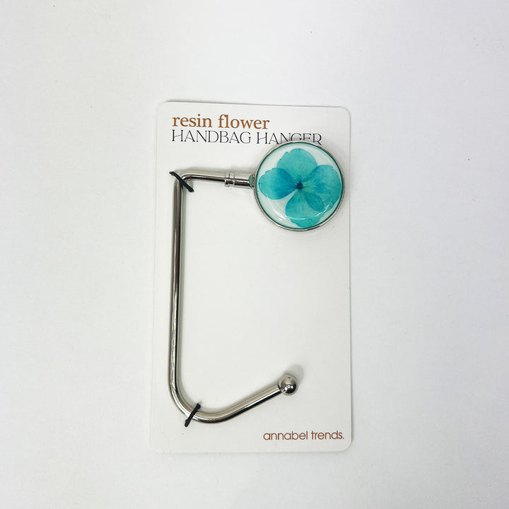Handbag hanger blue daisy