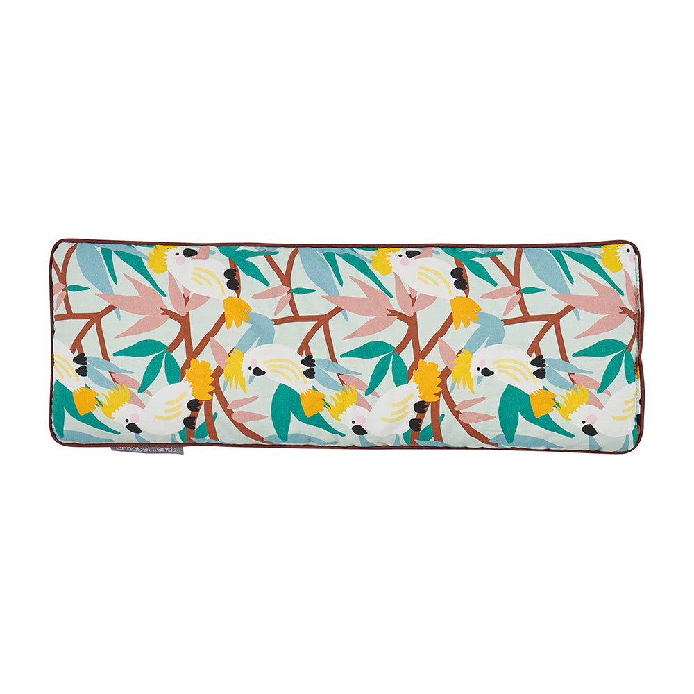 Annabel Trends Cotton Heat Pillow in White Cockatoo print