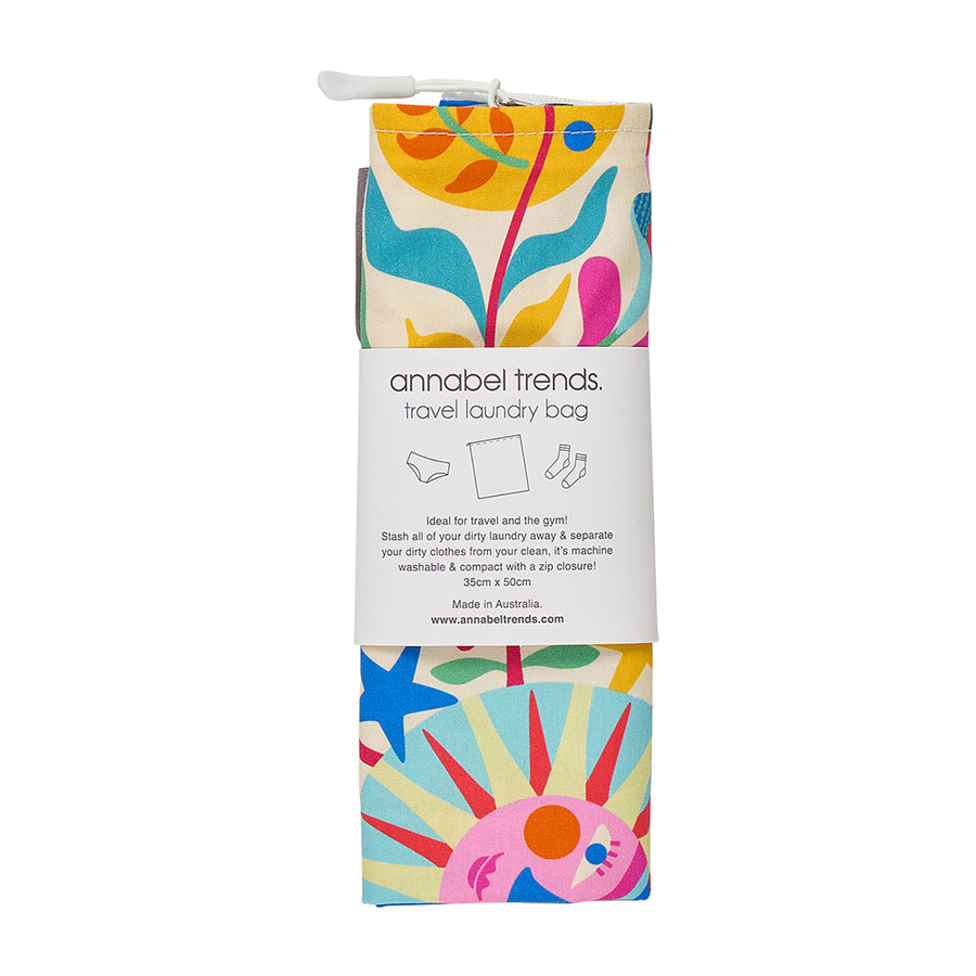 Annabel Trends Cotton Laundry bag in Fiesta design by Rachel Lee