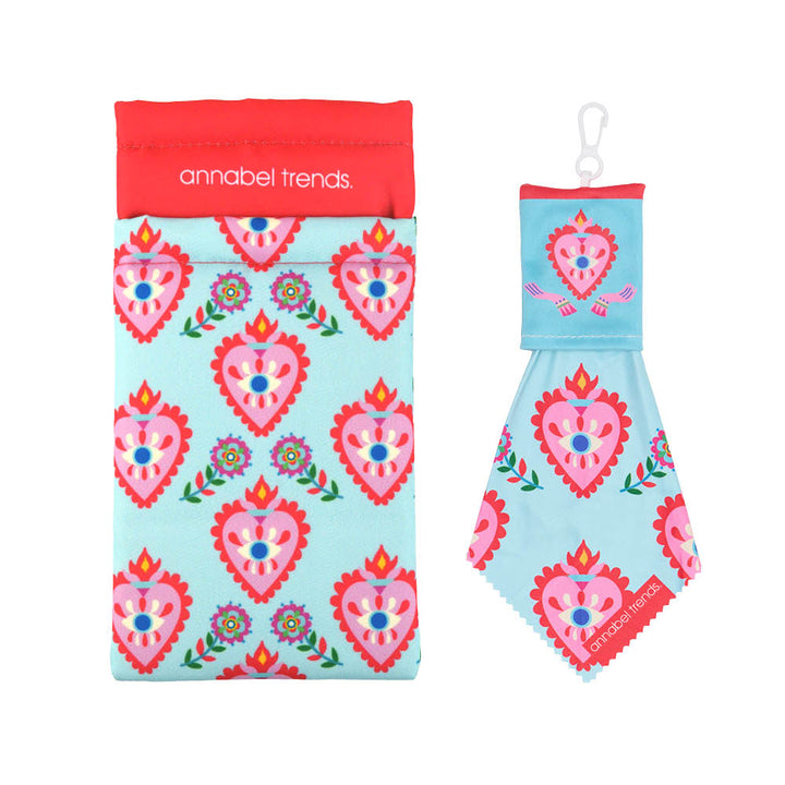 Double Glasses Case & Cloth - Matching Combo