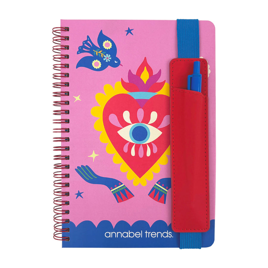 Annabel Trends Notebook with pen in fiesta design