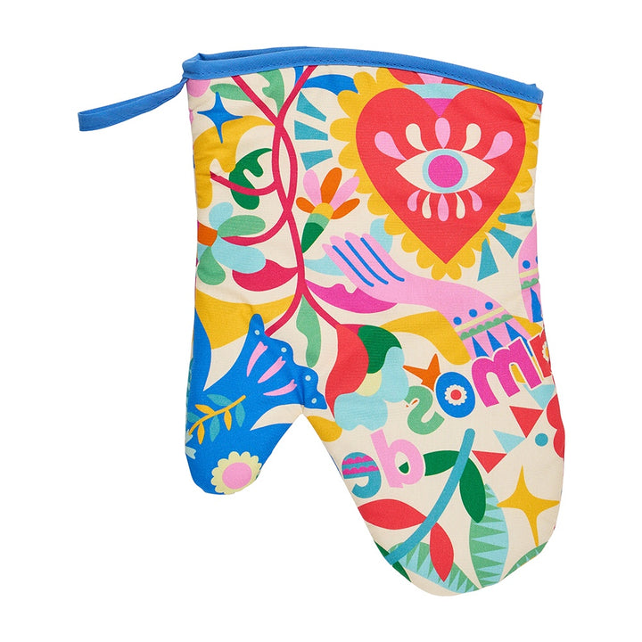 Annabel Trends Cotton Single Oven Mitt in Fiesta design by Rachel Lee