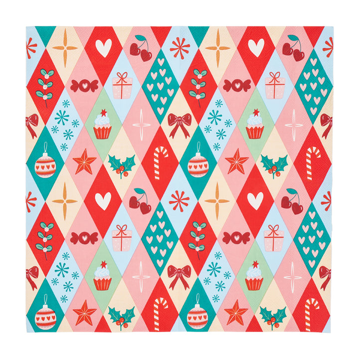Annabel Trends Paper Napkins christmas harlequin