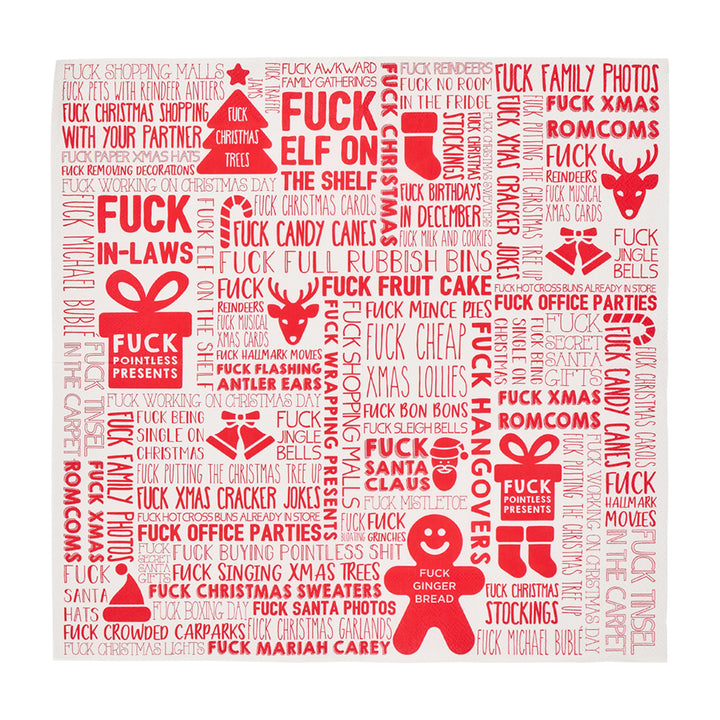 Annabel Trends Paper Napkins christmas f word