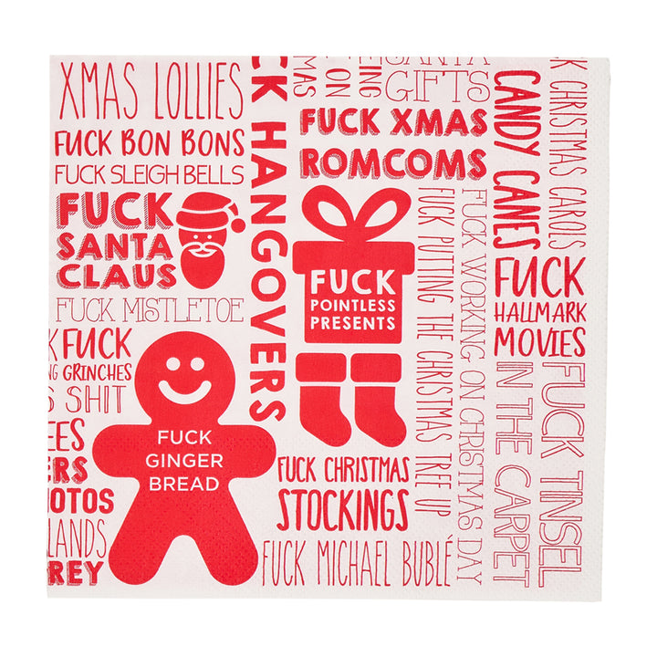 Annabel Trends Paper Napkins christmas f word