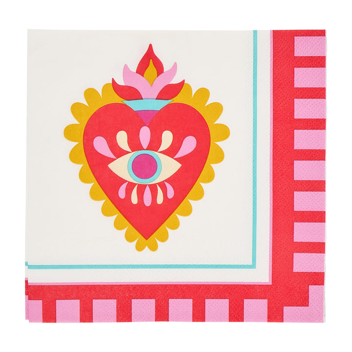 Annabel Trends Paper Napkins fiesta heart