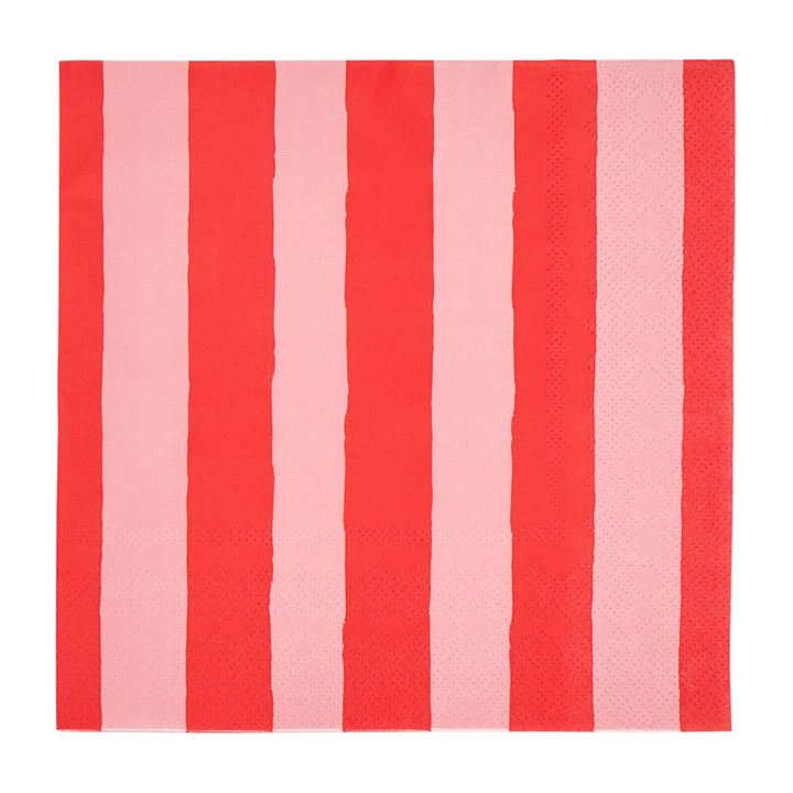 Annabel Trends Paper Napkins Red stripe