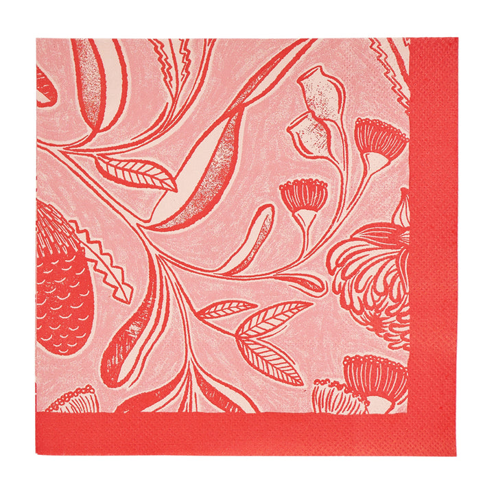 Annabel Trends Paper Napkins Trailing natives red