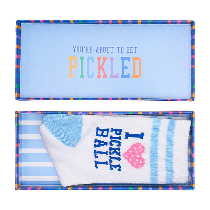 Annabel Trends Boxed socks- Pickleball - I love pickleball