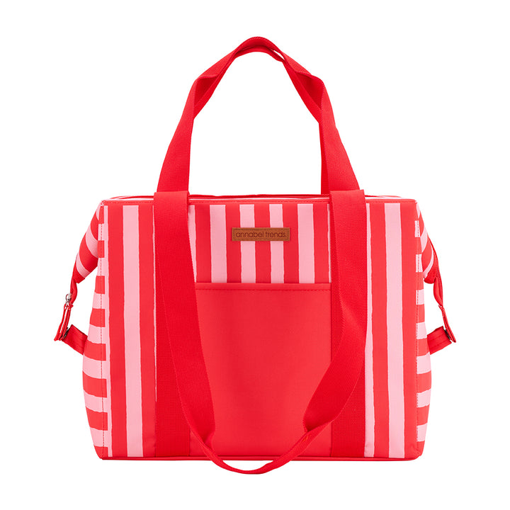 Annabel Trends Picnic Cooler Box bag in Red Stripe