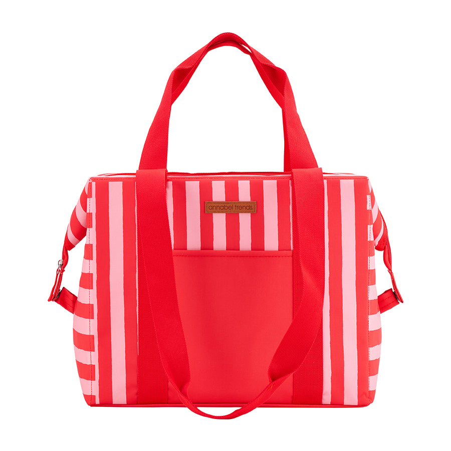 Annabel Trends Picnic Cooler Box bag in Red Stripe