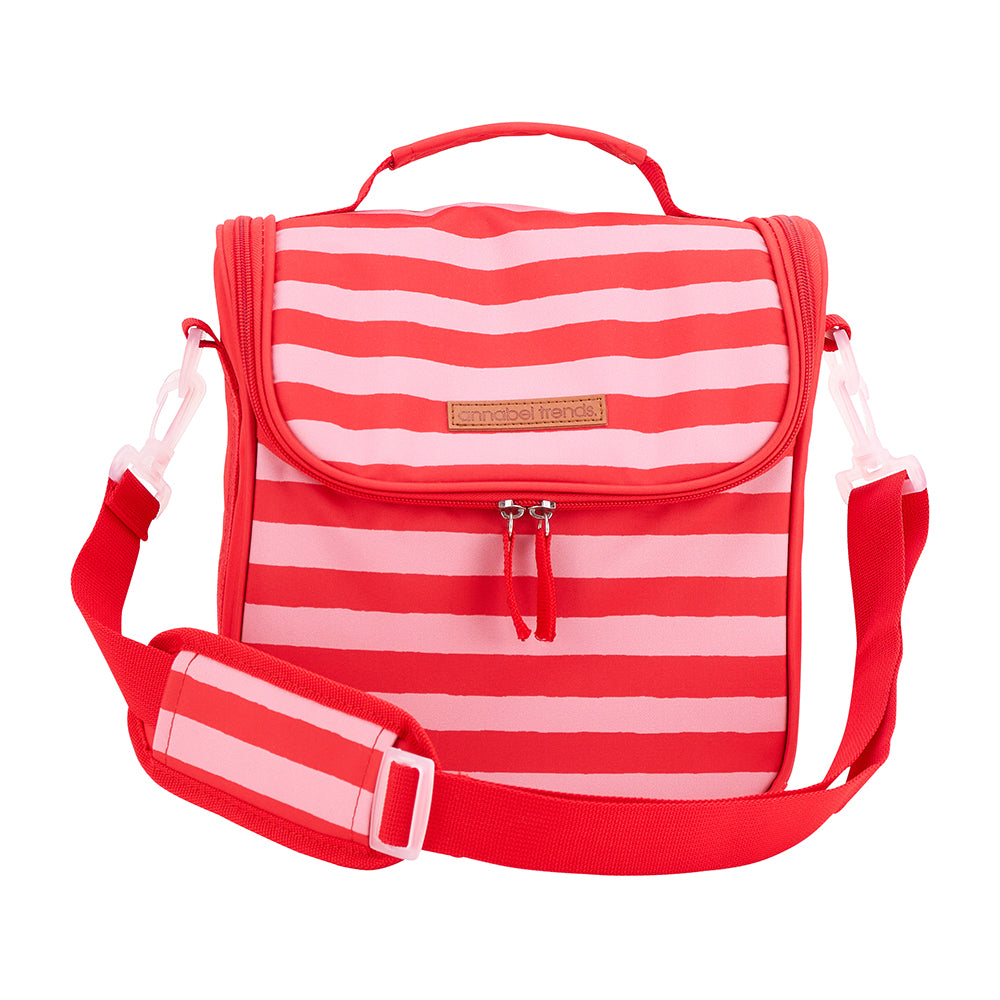 Picnic Lunch Bag Red Stripe Annabel Trends