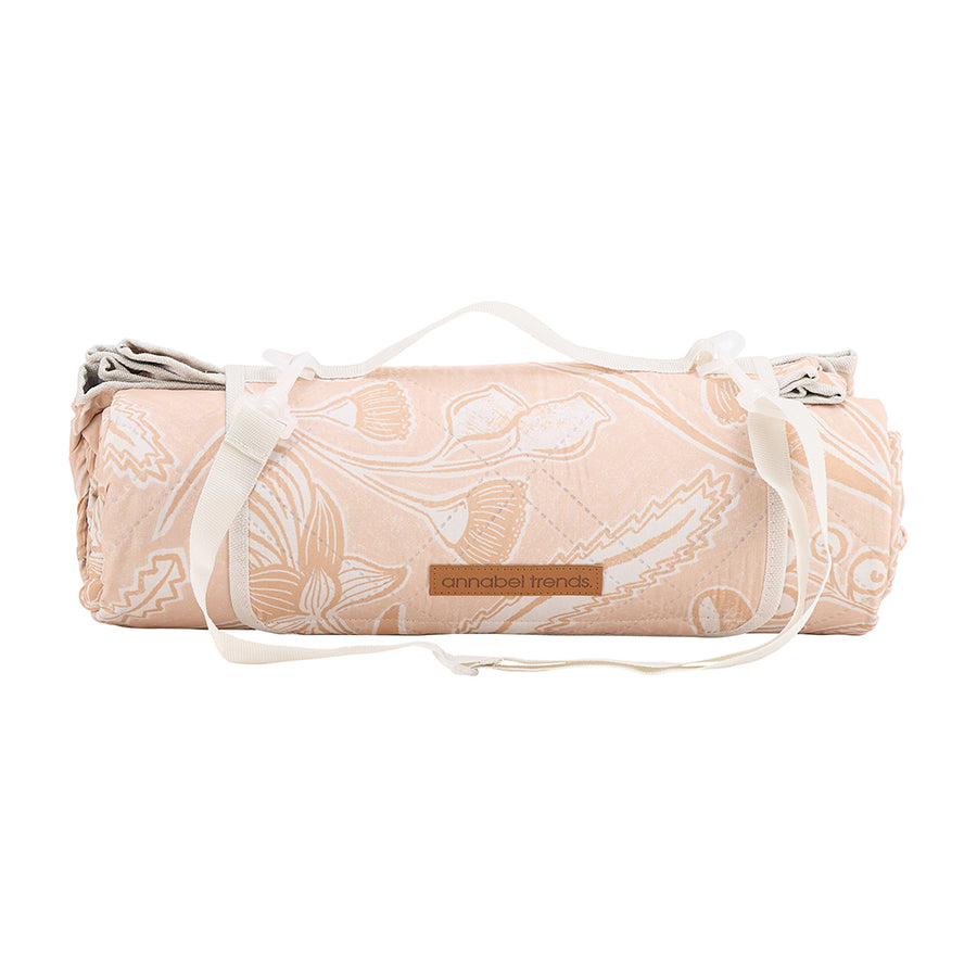 Annabel Trends Picnic Mat in Trailing Natives Tan