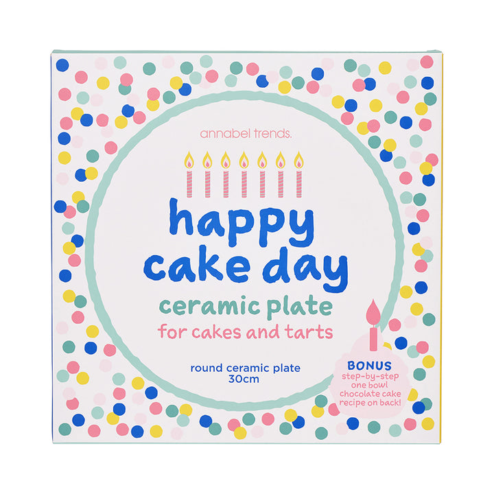 Annabel Trends Happy Cake Day Serving Plate