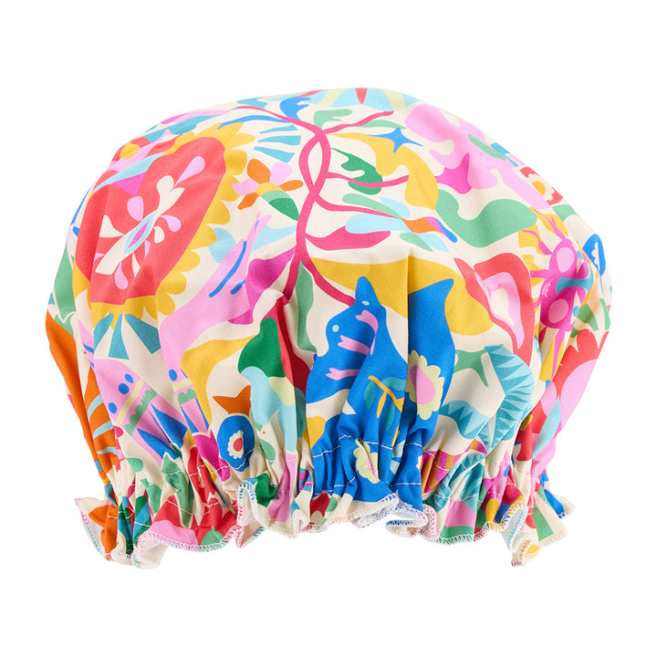 Annabel Trends Cotton Shower Cap in Fiesta design by Rachel Lee