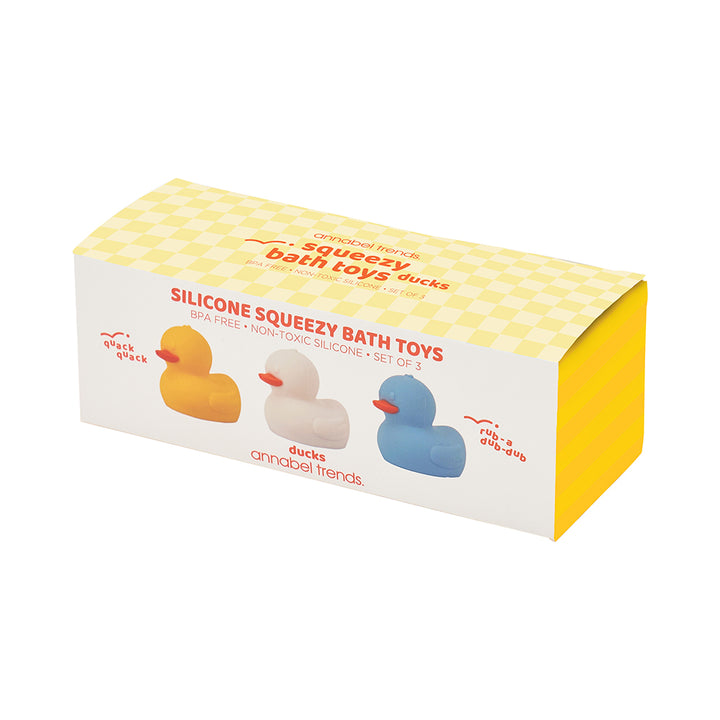 Annabel Trends Silicone Squeezy Bath Toys- Ducks