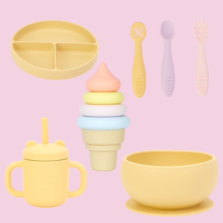 Silicone kids bundle - lemon