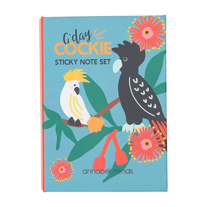 Annabel Trends Cockatoo Sticky note set front cover