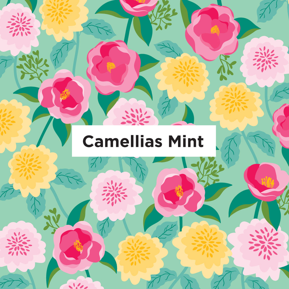 Camellias Mint design