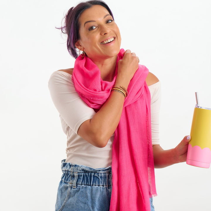 Annabel Trends - Travel Wrap - Pink - Smoothie Cup