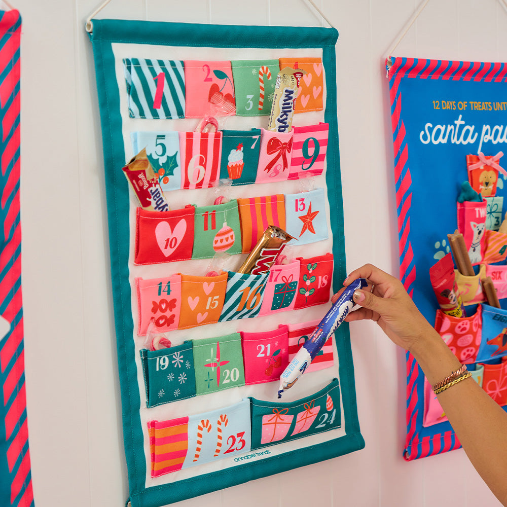 Annabel Trends Fabric Christmas Advent Calendars for your kids