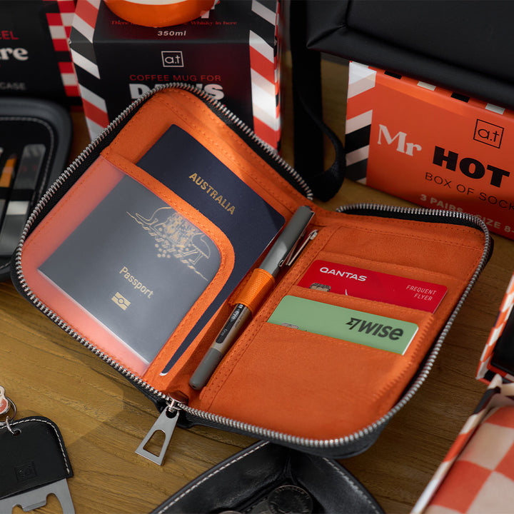 Annabel Trends AT Mens Range - travel wallet and passport holder