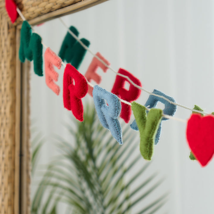 Annabel Trends Christmas Felt Bunting