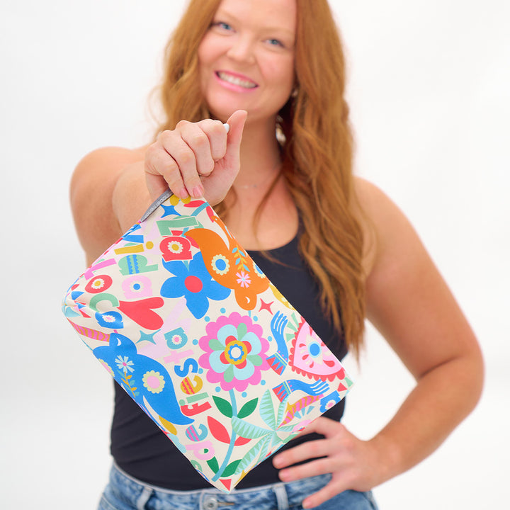 annabel trends fiesta cotton cosmetic bag