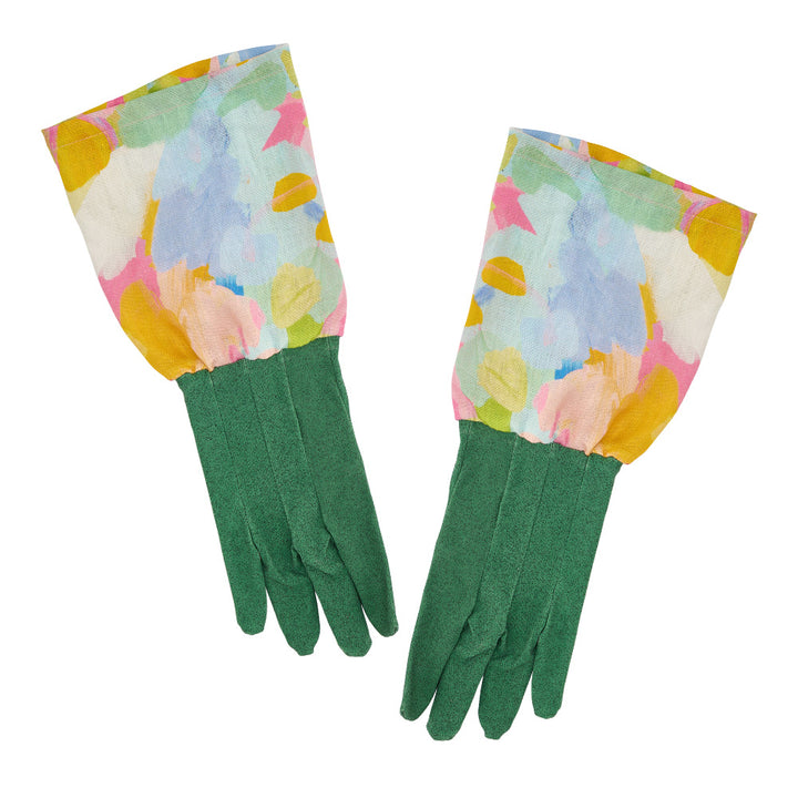 Long Sleeve Garden Gloves - Linen - Good Vibes
