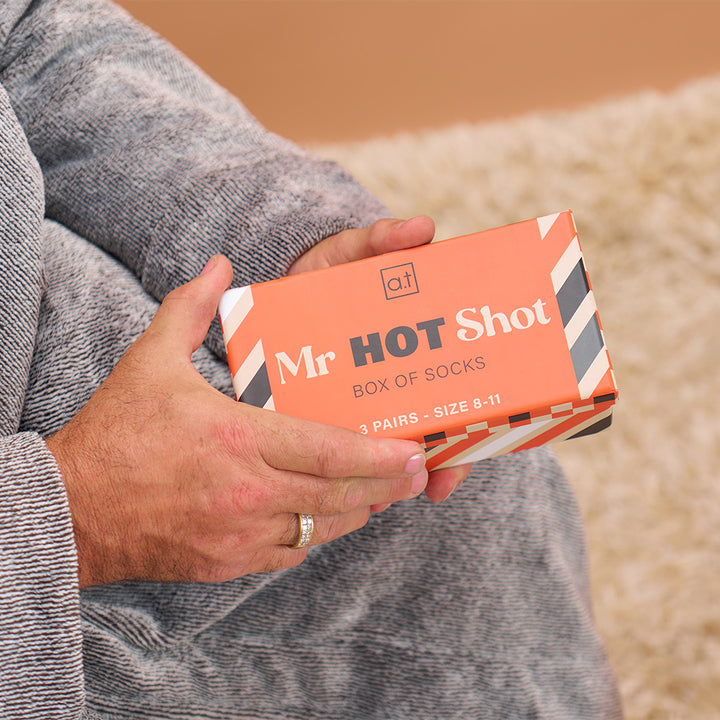 Annabel Trends AT Mens Boxed Socks - Mr Hot Shot