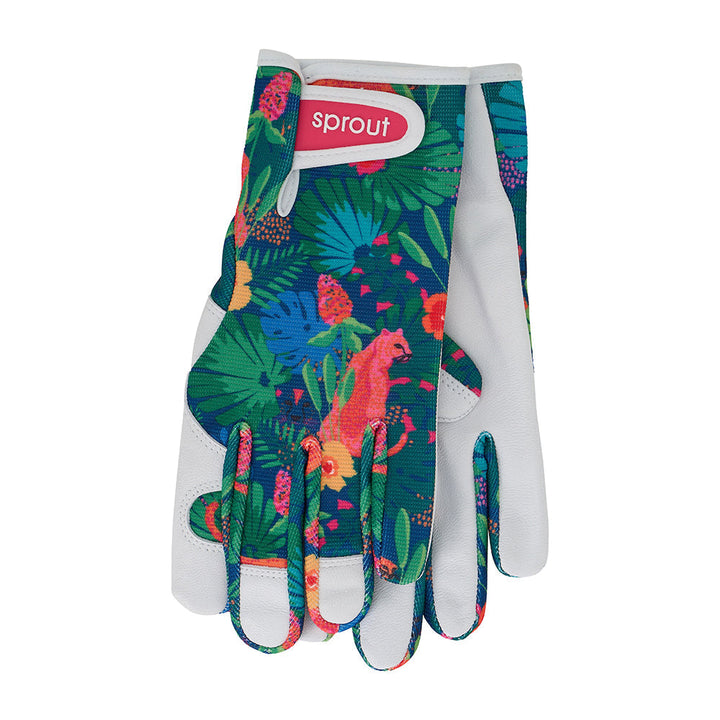 sprout garden gloves cheetah