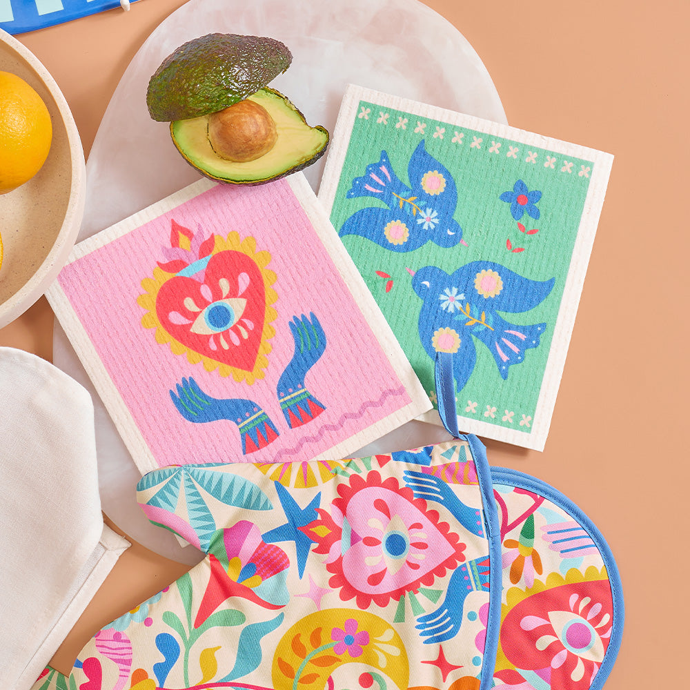 annabel trends fiesta Swedish cleaning cloths, fiesta cotton kitchen, oven mitts