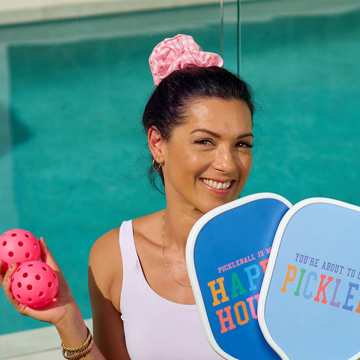 Annabel Trends Scrunchie in pink gingham