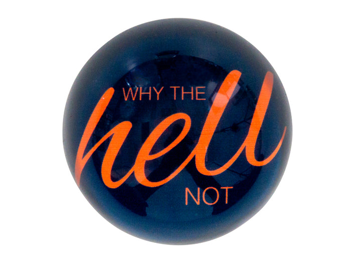 Quote Paperweight - Why the hell not