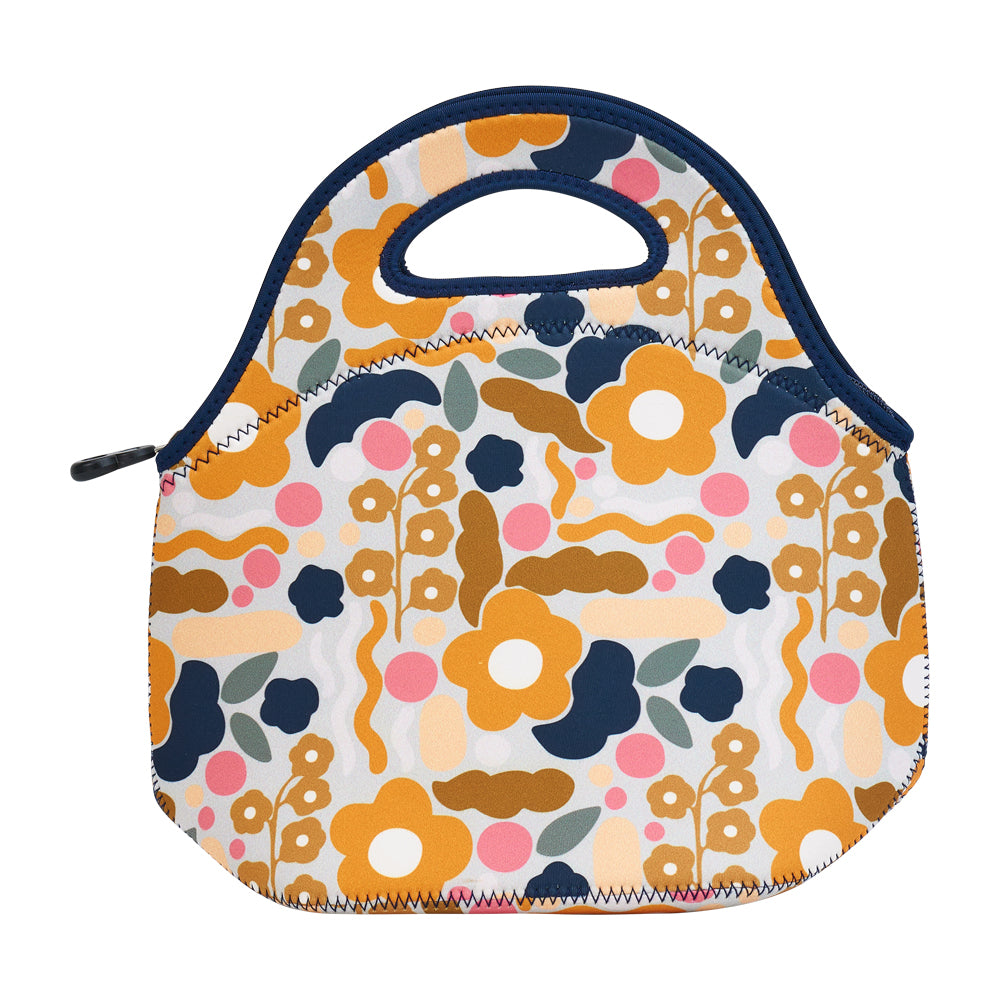 Laundry Bag - Linen - Floral Puzzle Mustard – Annabel Trends
