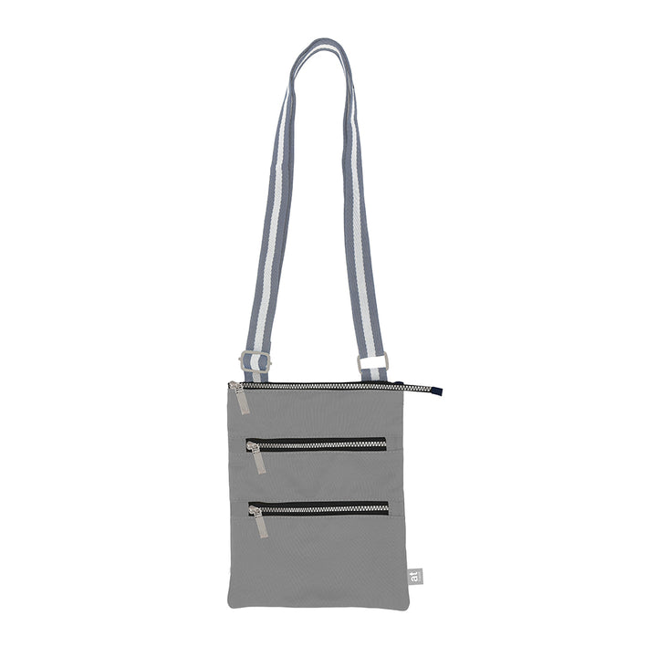 Grey Travel Bag 3 Zip