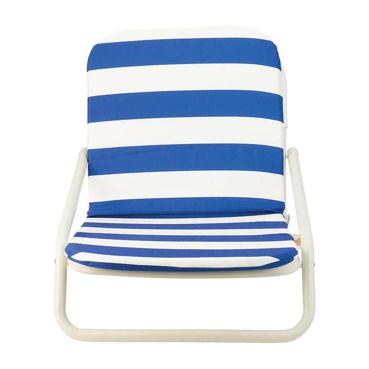 Deluxe Beach Chair - Navy Stripe