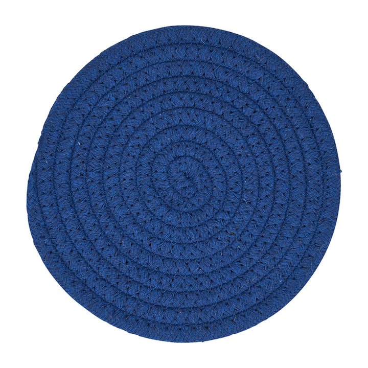 rope trivet - large - navy