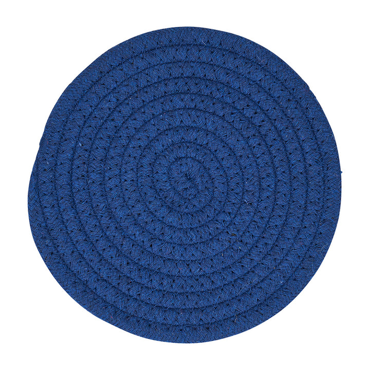 rope trivet - navy