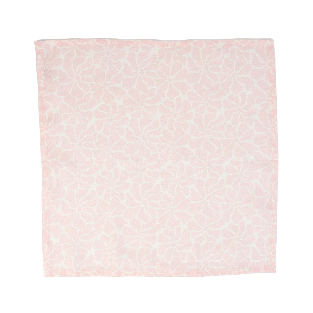 Napkin set - Pink petal floral