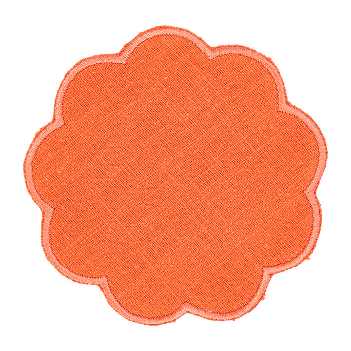 Coaster Set - Stonewashed - Scallop Edge