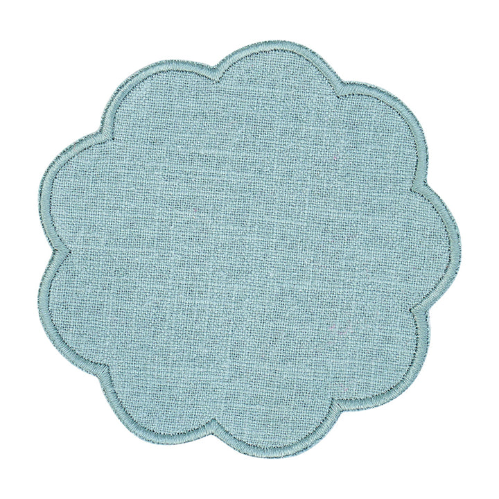 Coaster Set - Stonewashed - Scallop Edge