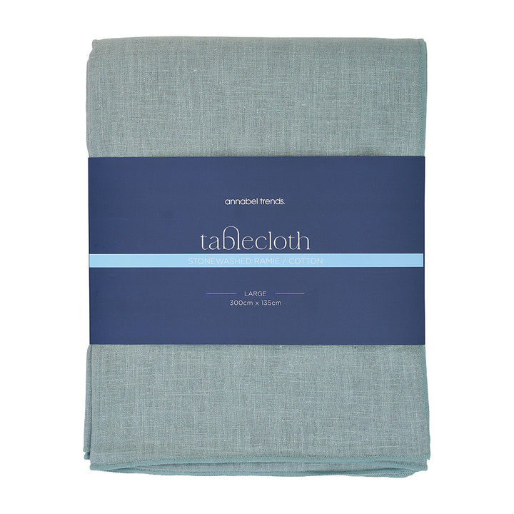 Tablecloth- Stonewashed - 300cm - Sage