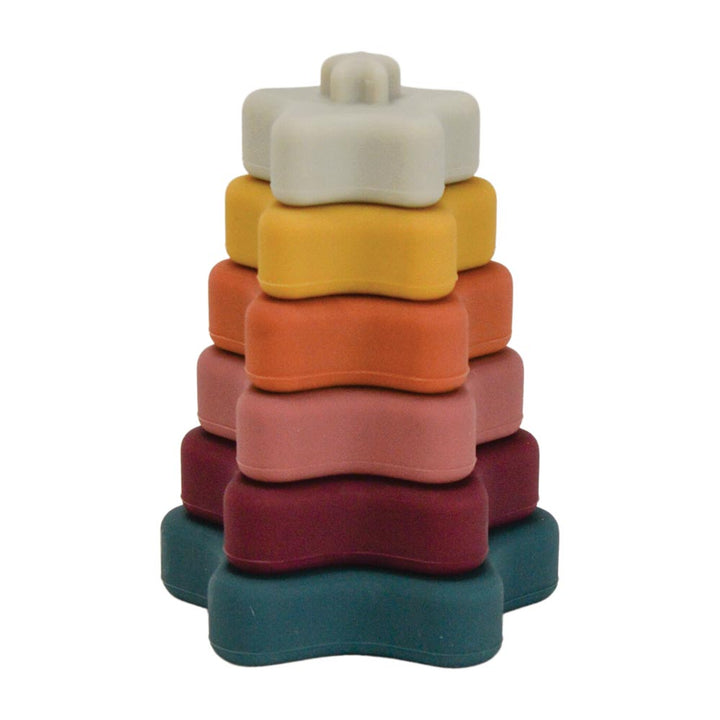 Silicone Star shape kids toy stacker